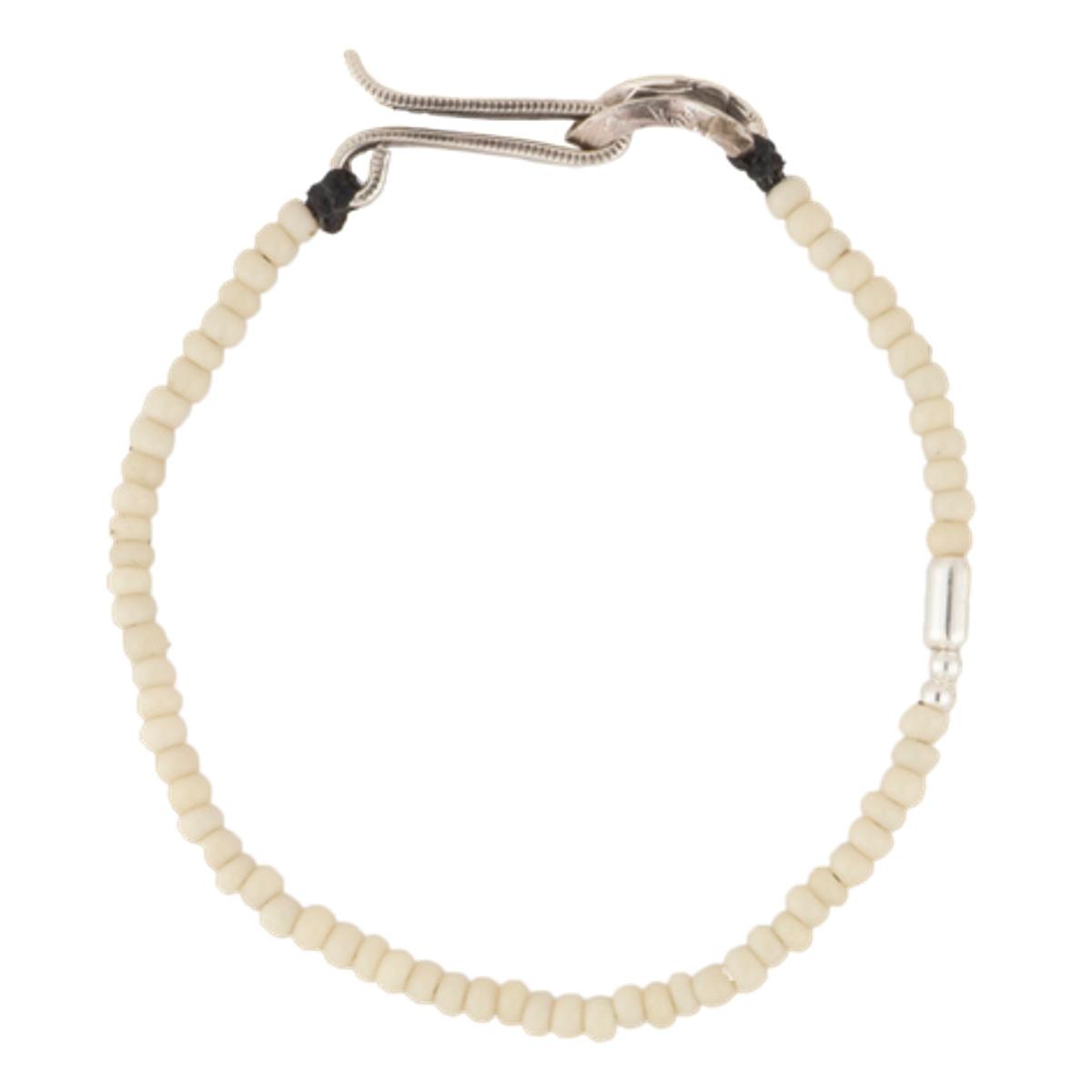 Seed Bead Bracelet White