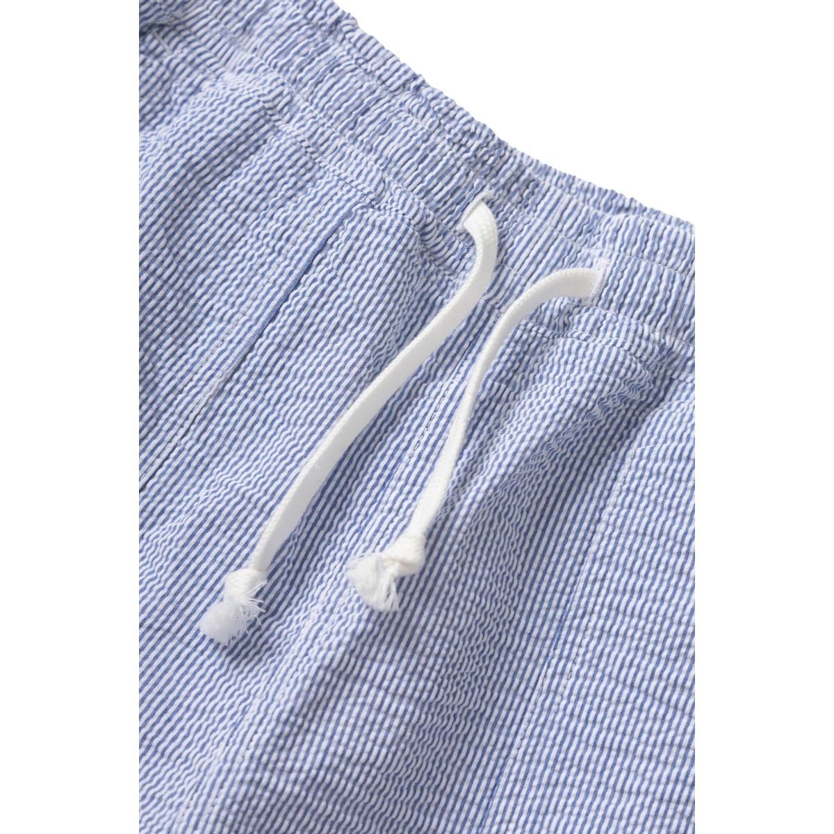 Seersucker Chef Pants Navy Stripe - Fatigue Pant