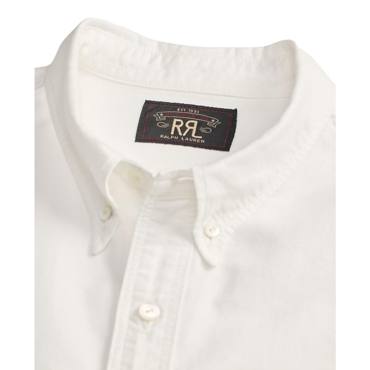 Selvedge-Detailed Oxford Workshirt White - Workshirt