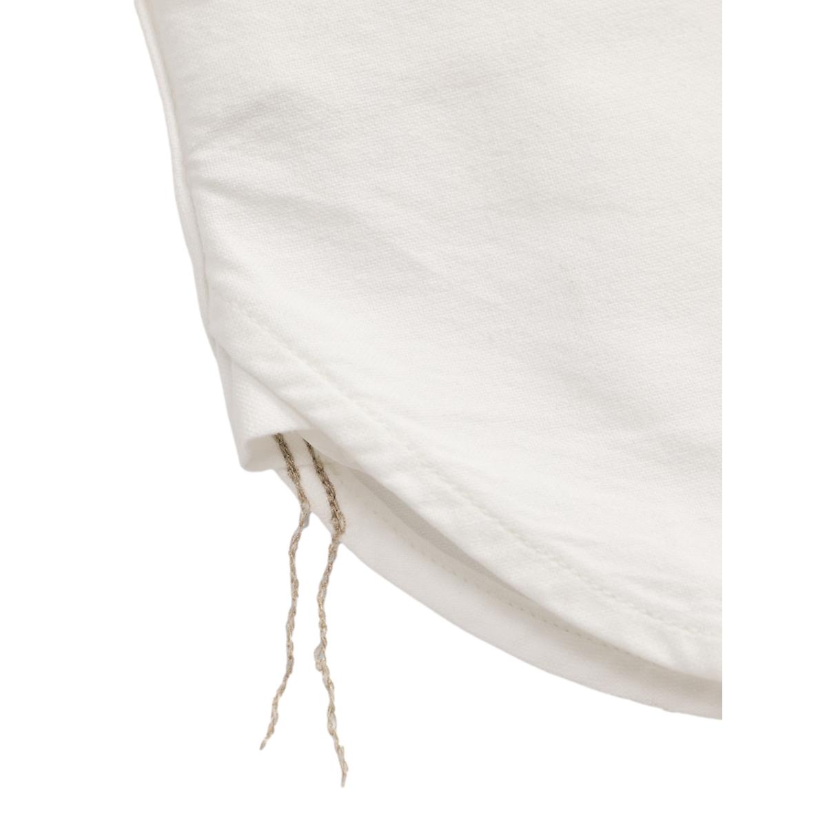 Selvedge-Detailed Oxford Workshirt White - Workshirt