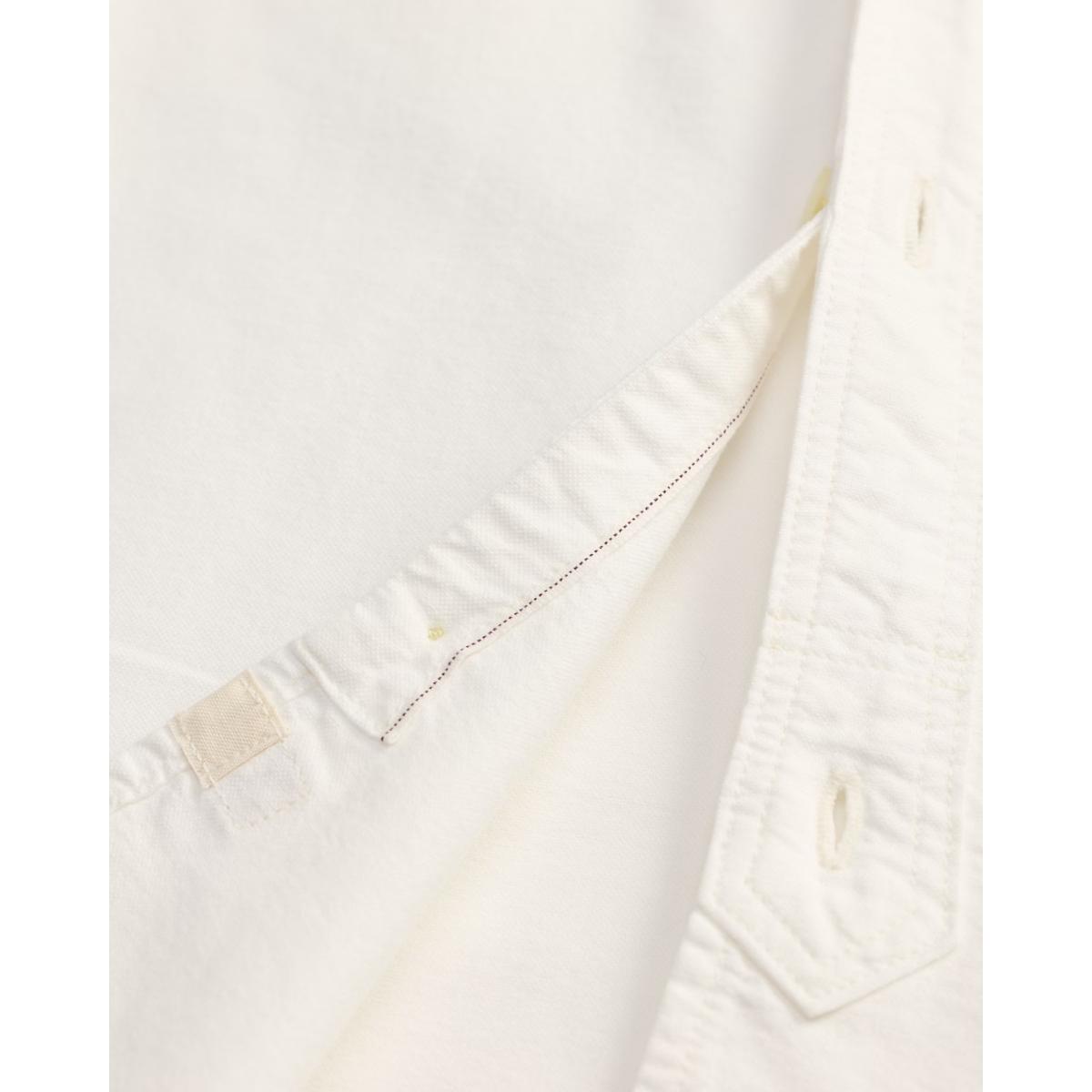 Selvedge-Detailed Oxford Workshirt White - Workshirt