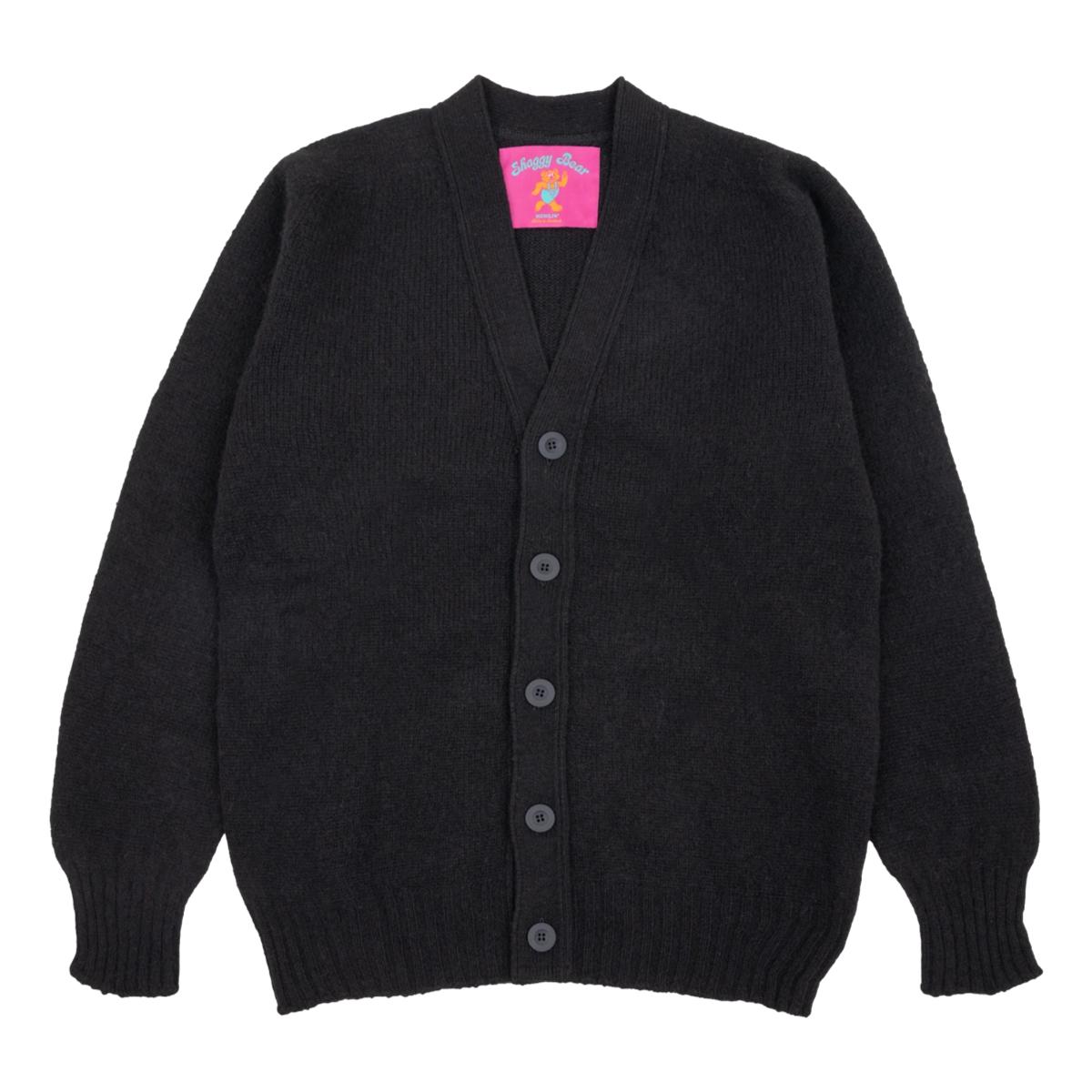 Shaggy Bear Cardigan Charcoal