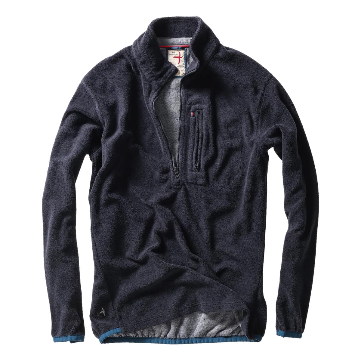 Sheared Fleece Half-Zip Dk Navy - Fleece