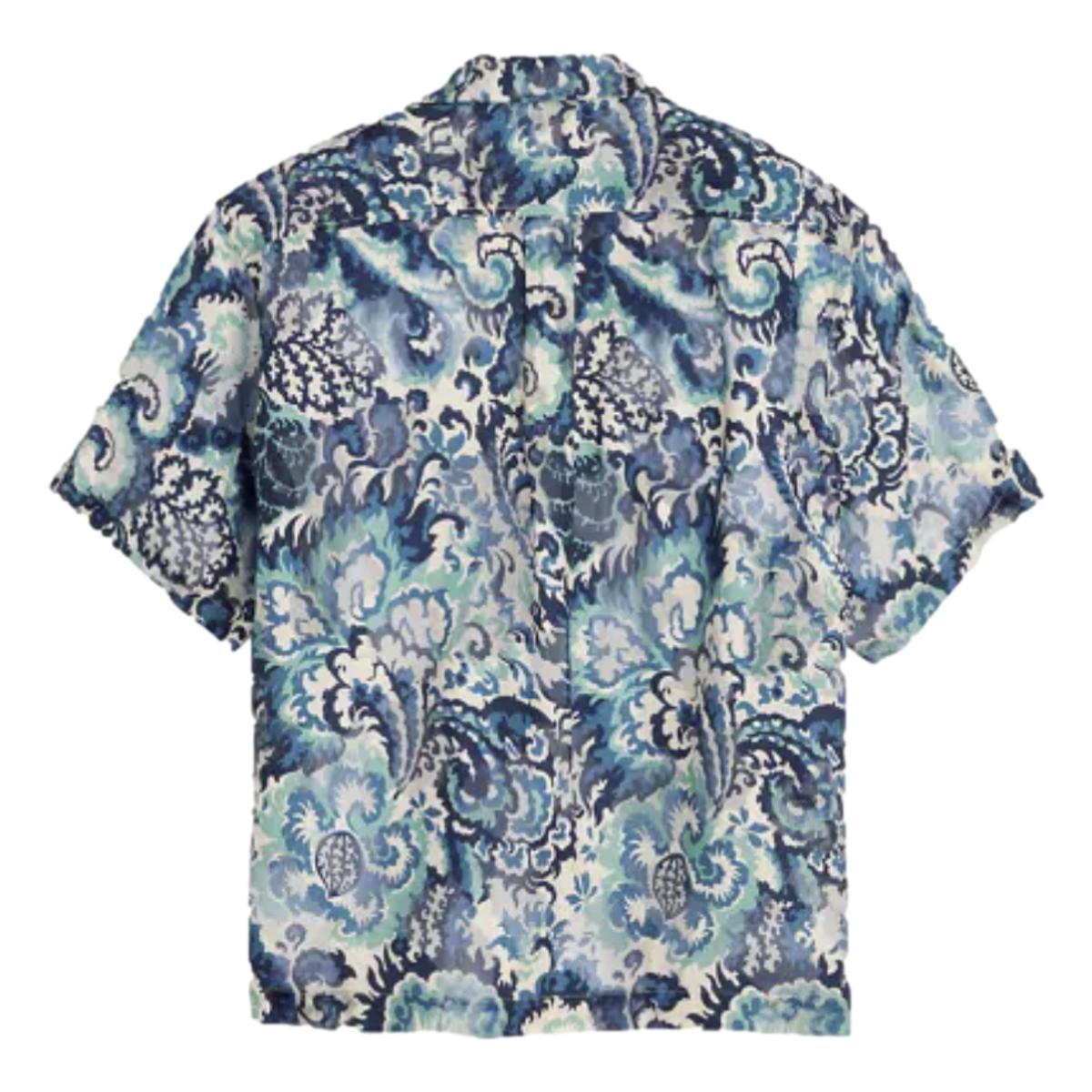 Short Sleeve Camp Shirt Jacquard - Shirt