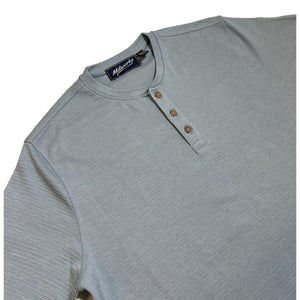 Short Sleeve Henley Blue Melange - Henley