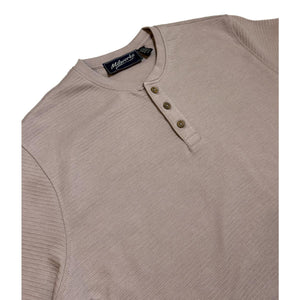 Short Sleeve Henley Dusty Cream - Henley