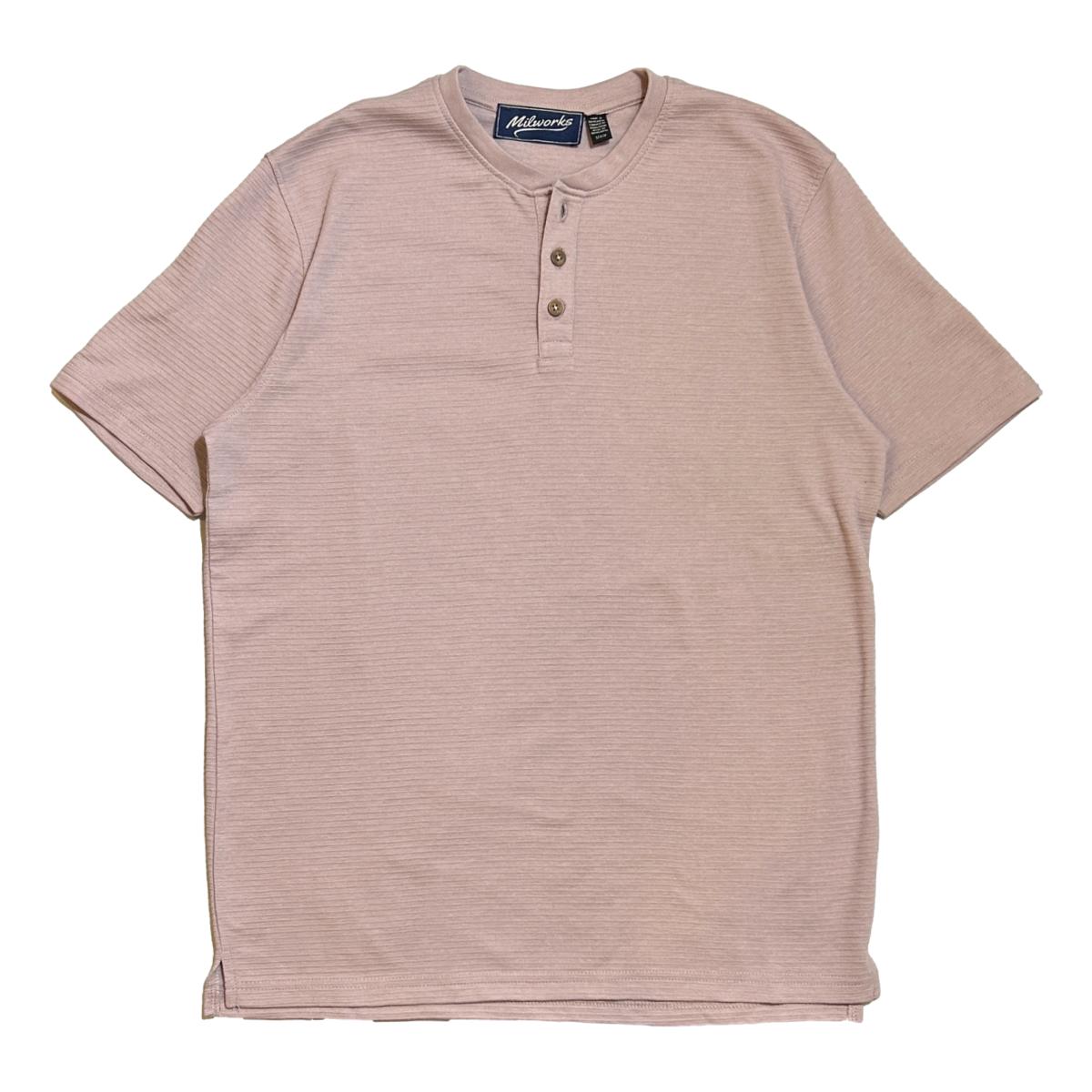 Short Sleeve Henley Dusty Cream - Henley