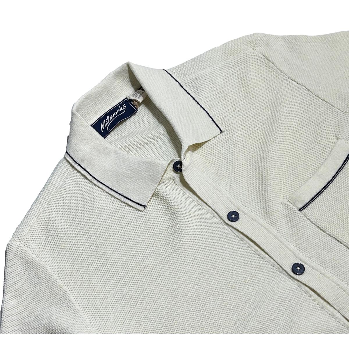 Short Sleeve Knit Shirt Natural - Shirts