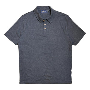 Short Sleeve Polo Navy Melange - Polo