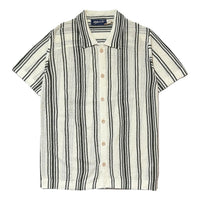 Short Sleeve Striped Knit Shirt - Shirts