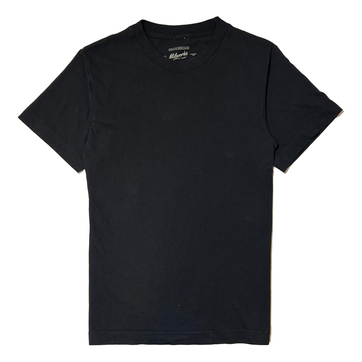 Short Sleeve Tubular Recrafted Tee Black - T Shirts