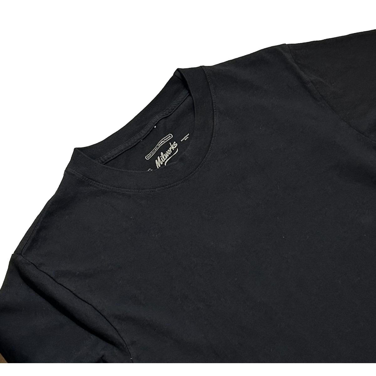 Short Sleeve Tubular Recrafted Tee Black - T Shirts