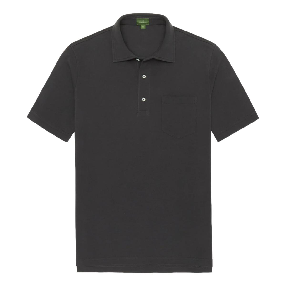 Short Sleeved Polo Coal Pima Pique polo