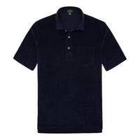 Short-Sleeved Polo Navy Terry - polo