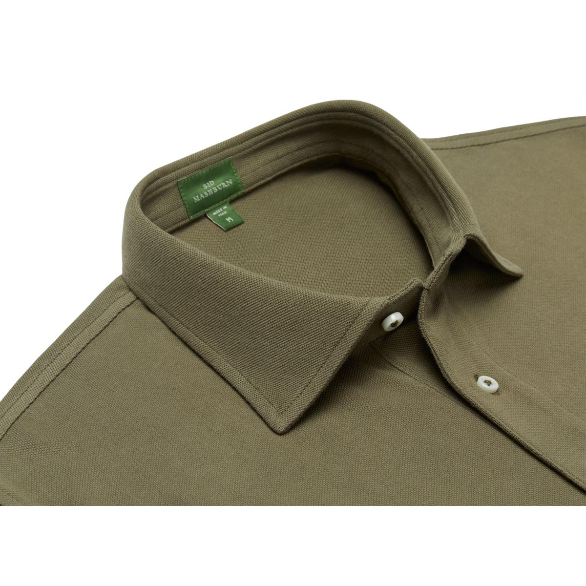 Short Sleeved Polo Olive Pima Pique polo