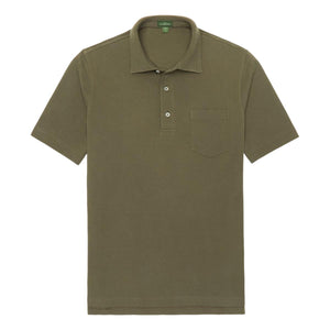 Short Sleeved Polo Olive Pima Pique polo
