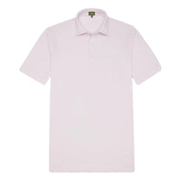 Short-Sleeved Polo Pale Pink Pima Pique - polo