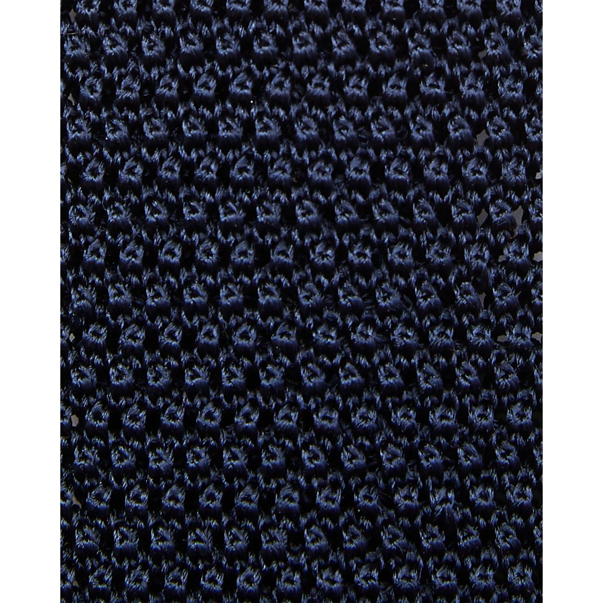 Silk Knit Tie Dark Navy - Tie