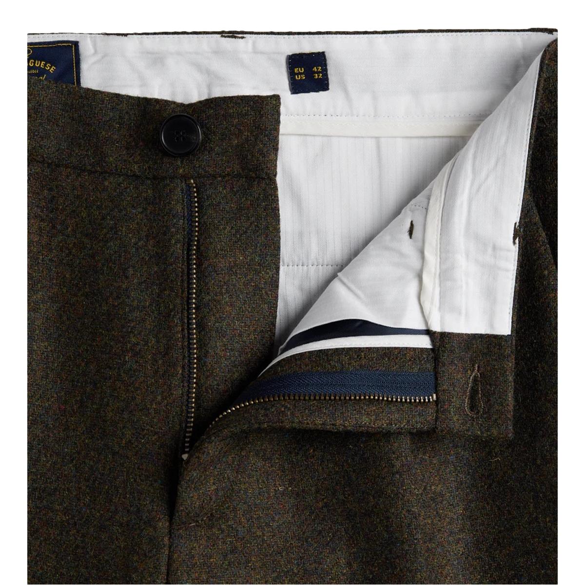 Single Pleat Trousers Forest Green - Pants