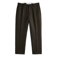 Single Pleat Trousers Forest Green - Pants