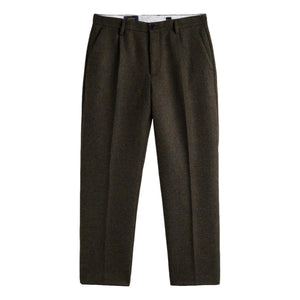Single Pleat Trousers Forest Green - Pants