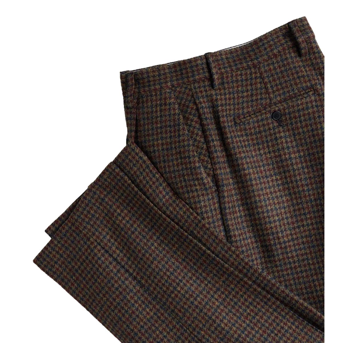 Single Pleat Trousers Pied Poule - Pants