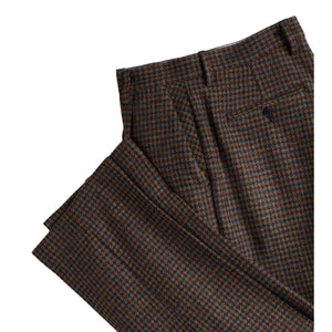 Single Pleat Trousers Pied Poule - Pants