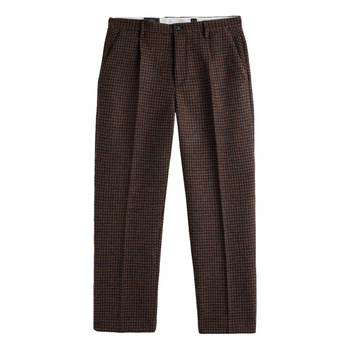 Single Pleat Trousers Pied Poule - Pants