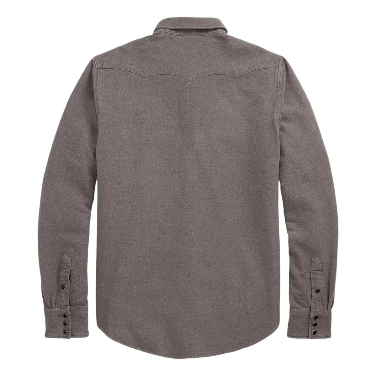 Slim Fit Chamois Western Shirt Heather Gray - Shirts
