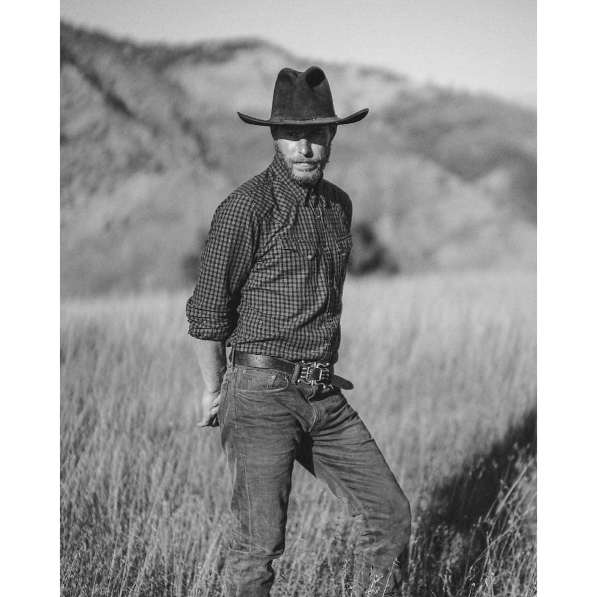 Slim Fit Checked Western Shirt Brown Tan - Shirt