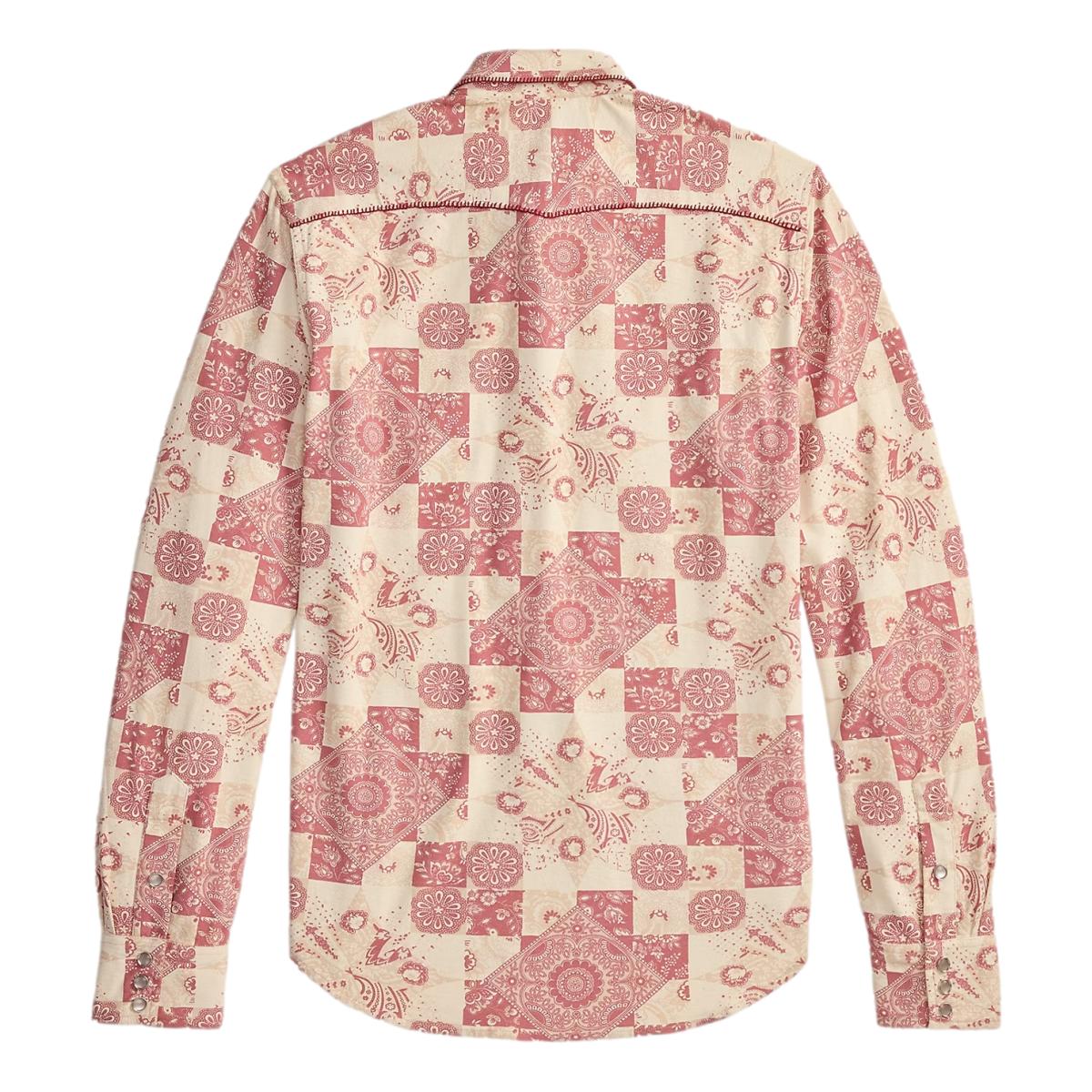 Slim Fit Jersey Western Shirt Red Multi - Shirt