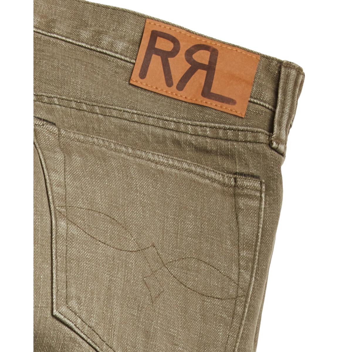 Slim Fit Olive Jean - Denim