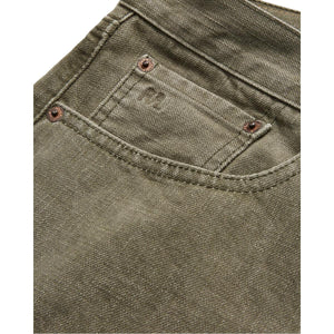 Slim Fit Olive Jean - Denim