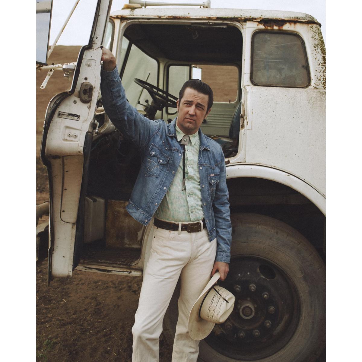 Slim Fit Seersucker Western Shirt Turquoise Multi - Shirt