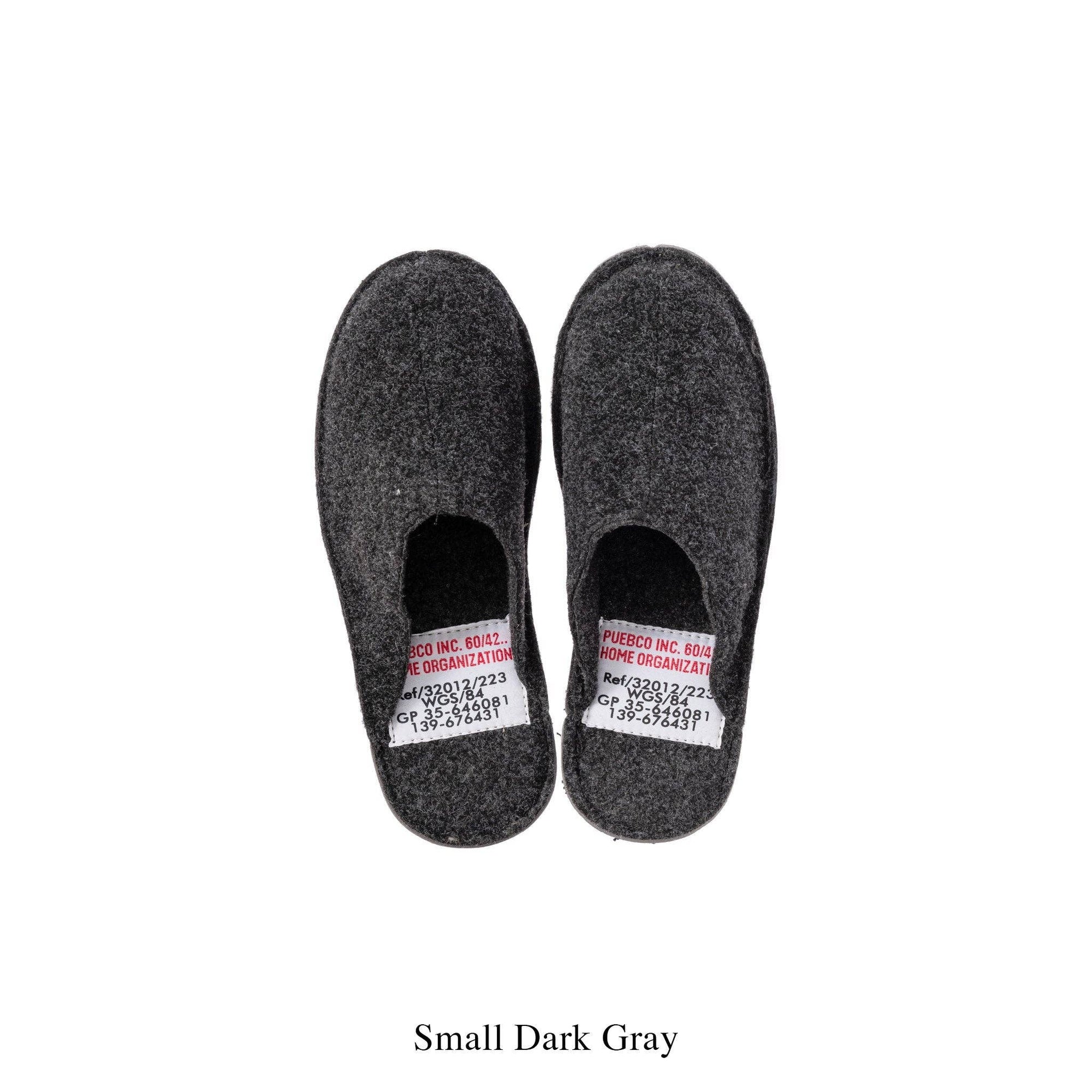 SLIPPERS: Dark Gray / Large