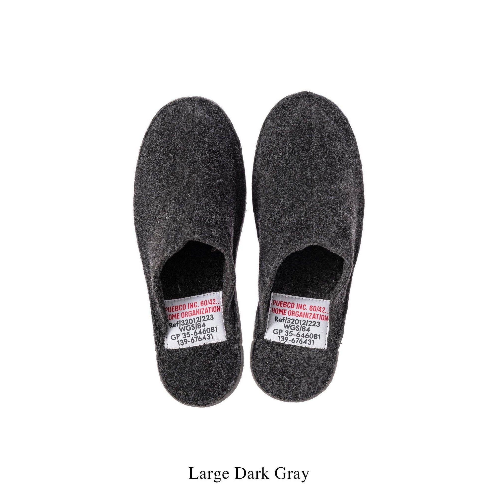 SLIPPERS: Light Gray / Large