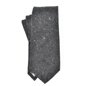 Speckled Charcoal Grey Wool Tie