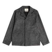 Stac Blazer Charcoal Bonded Wool Mix - Sack Coat