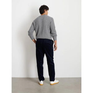 Standard Pleated Pant Dark Navy Corduroy - Pants