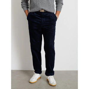 Standard Pleated Pant Dark Navy Corduroy - Pants