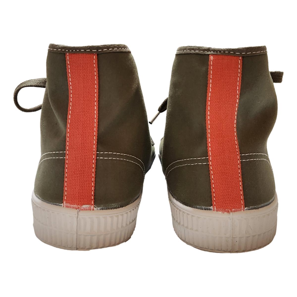 Star Dribble Wax Cotton Dusky Green - Shoes