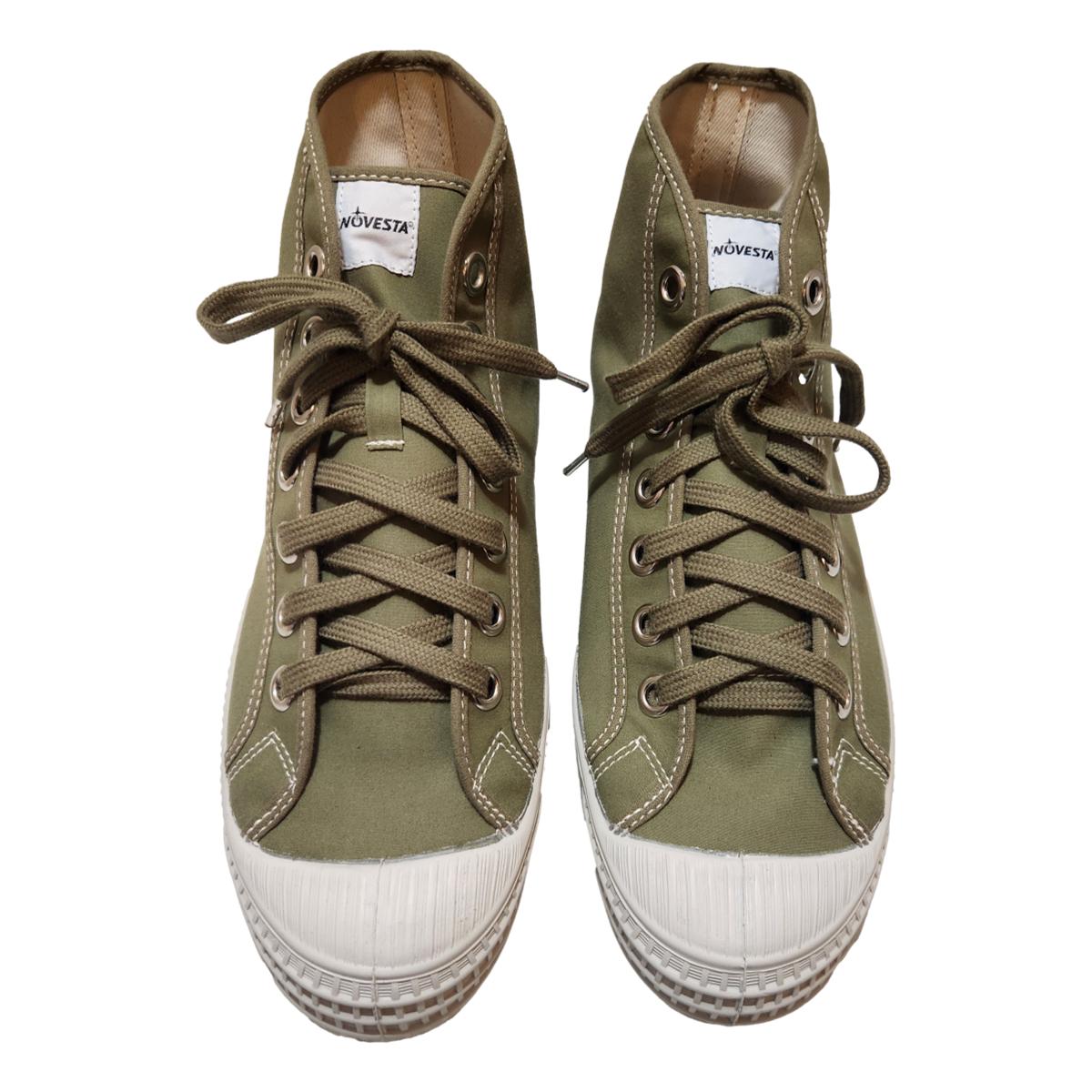 Star Dribble Wax Cotton Dusky Green - Shoes