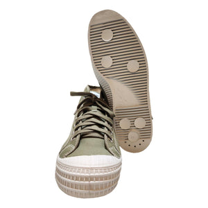 Star Dribble Wax Cotton Dusky Green - Shoes