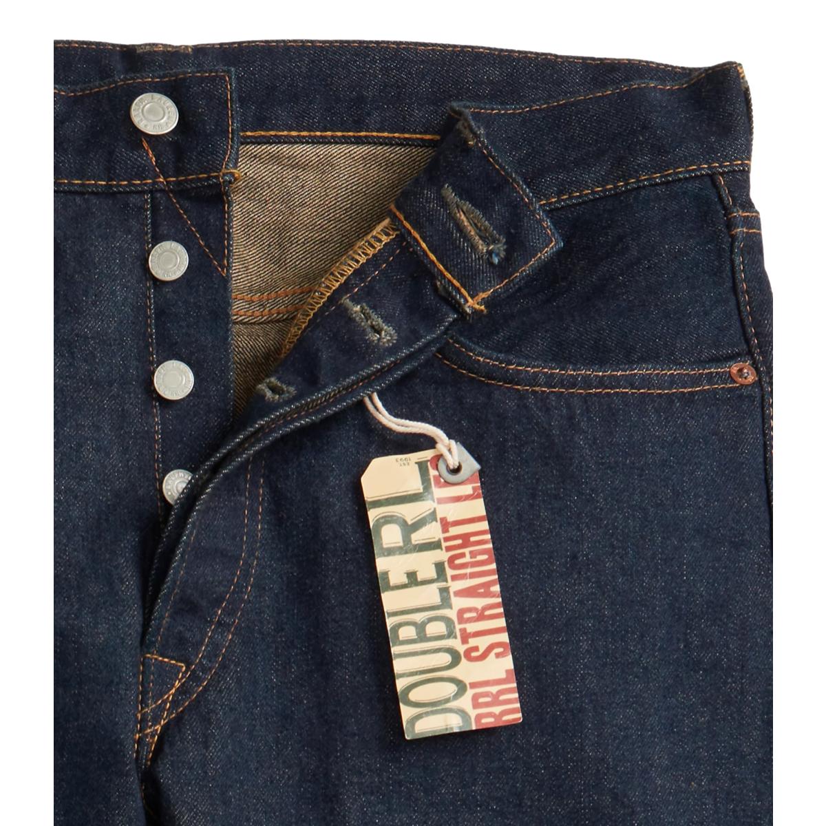 Straight Fit Once Washed Selvedge Jean - Denim