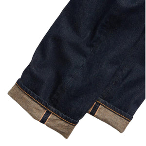 Straight Fit Once Washed Selvedge Jean - Denim