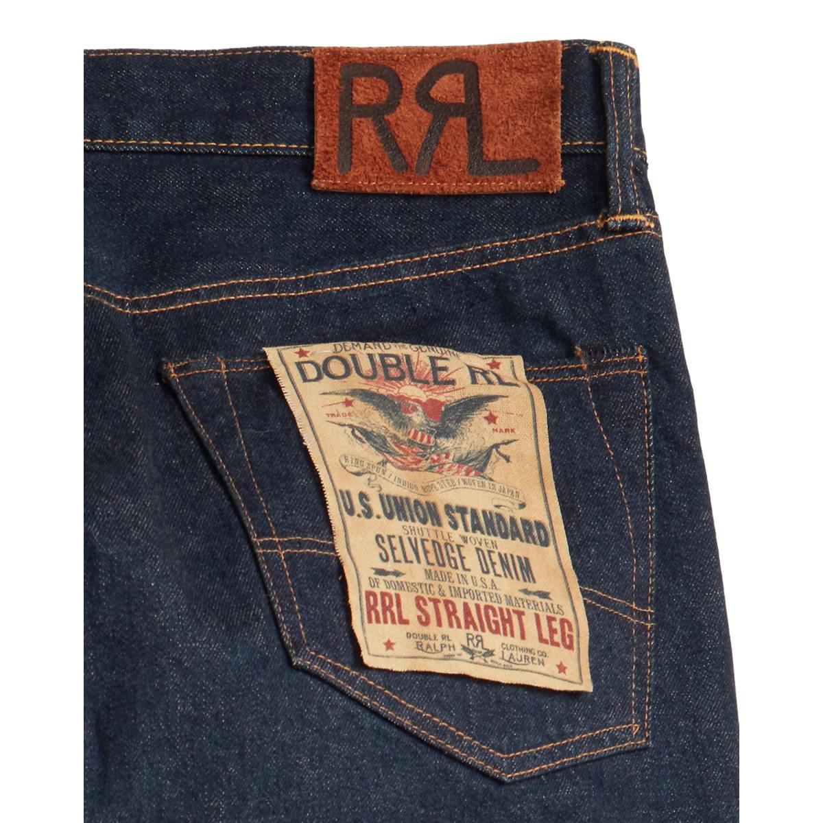 RRL Straight Fit Once Washed Selvedge Jean- MILWORKS