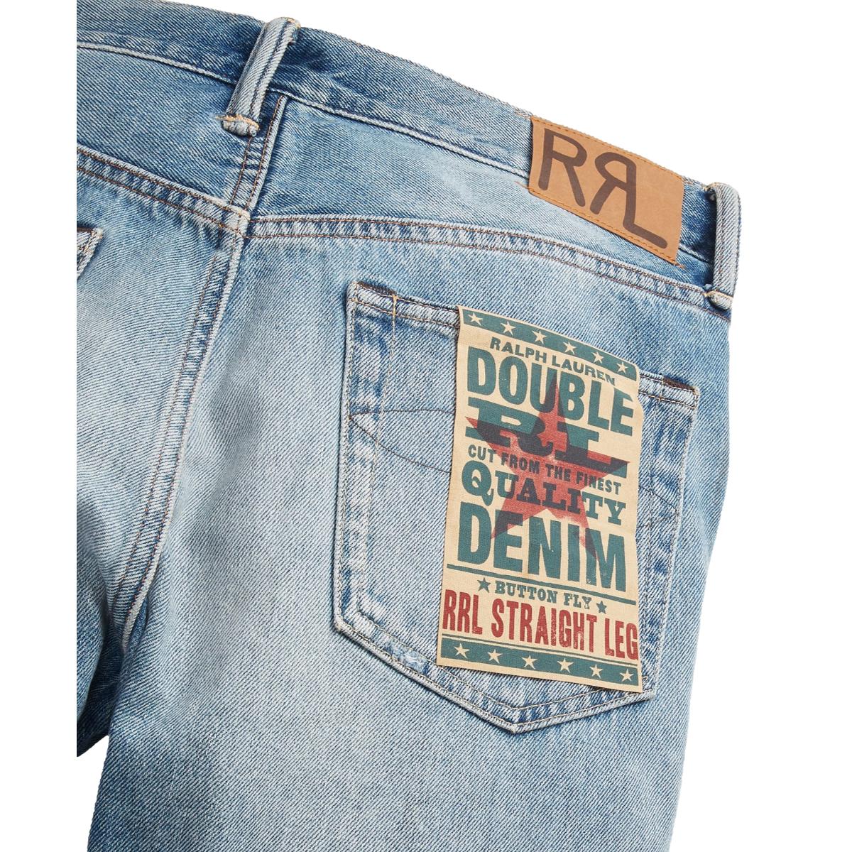 RRL Straight Fit Repaired Clearville Jean Repaired Clearville Wash