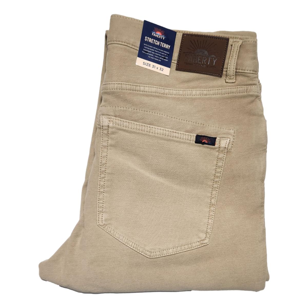 Stretch Terry 5-Pocket Desert Khaki - Pants