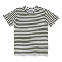 Stripe Jung Tee Olive White Stripe - T Shirt