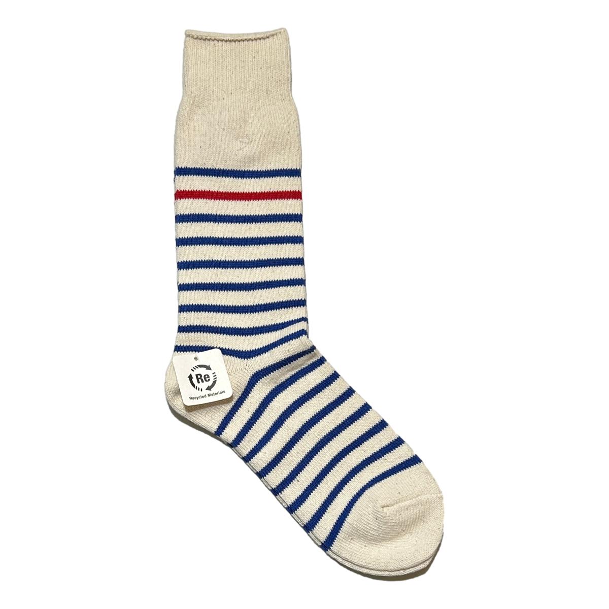 Striped Crew Blue - Socks